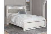 Altyra White Queen Panel Bookcase Bed - Lara FurnitureQueen Bed