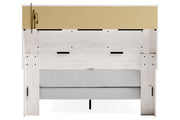 Altyra White Queen Panel Bookcase Bed - Lara FurnitureQueen Bed