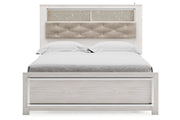 Altyra White Queen Panel Bookcase Bed - Lara FurnitureQueen Bed