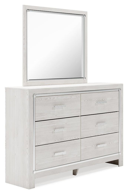 Altyra White Queen Panel Storage Bed, Dresser, Mirror and Chest - B2640B52