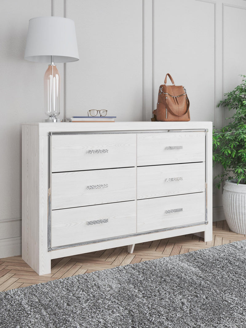Altyra White Queen Storage Bed, Dresser and Chest - B2640B64