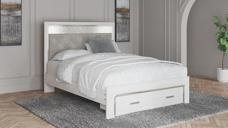 Altyra White Queen Storage Bed, Dresser and Chest - B2640B64