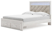 Altyra White Queen Storage Bed, Dresser Mirror, Chest and 2 Nightstands - B2640B72