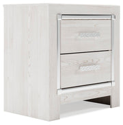 Altyra White Queen Upholstered Panel Bed, Dresser, Mirror, Chest and Nightstand - B2640B62