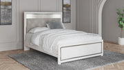 Altyra White Queen Upholstered Panel Bed, Dresser, Mirror, Chest and Nightstand - B2640B62