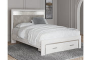 Altyra White Queen Upholstered Storage Bed - Lara FurnitureQueen Bed