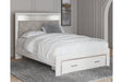 Altyra White Queen Upholstered Storage Platform Bed - Gate FurnitureQueen Bed