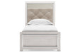 Altyra White Twin Panel Bed - Gate FurnitureTwin Bed