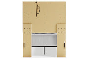 Altyra White Twin Panel Bed - Gate FurnitureTwin Bed