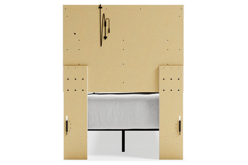 Altyra White Twin Panel Bed - Gate FurnitureTwin Bed
