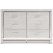 Altyra White Upholstered Bookcase LED Panel Bedroom Set - Lara FurnitureBedroom Set