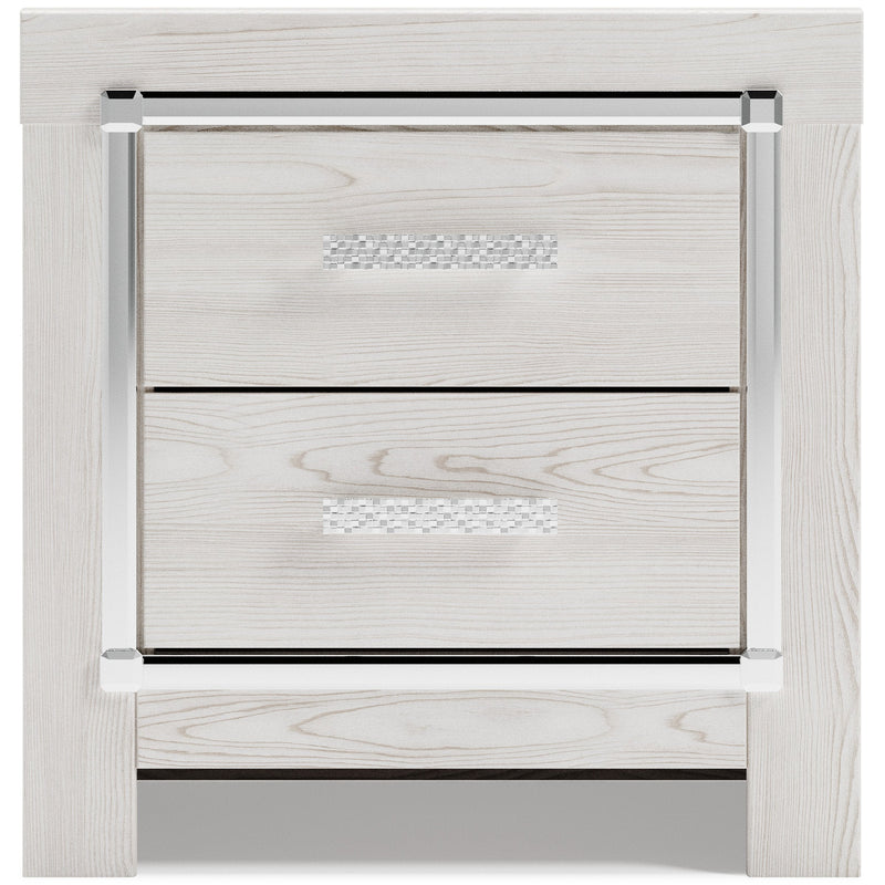 Altyra White Upholstered Bookcase LED Panel Bedroom Set - Lara FurnitureBedroom Set