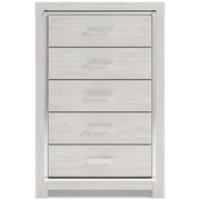 Altyra White Upholstered Bookcase LED Panel Bedroom Set - Lara FurnitureBedroom Set