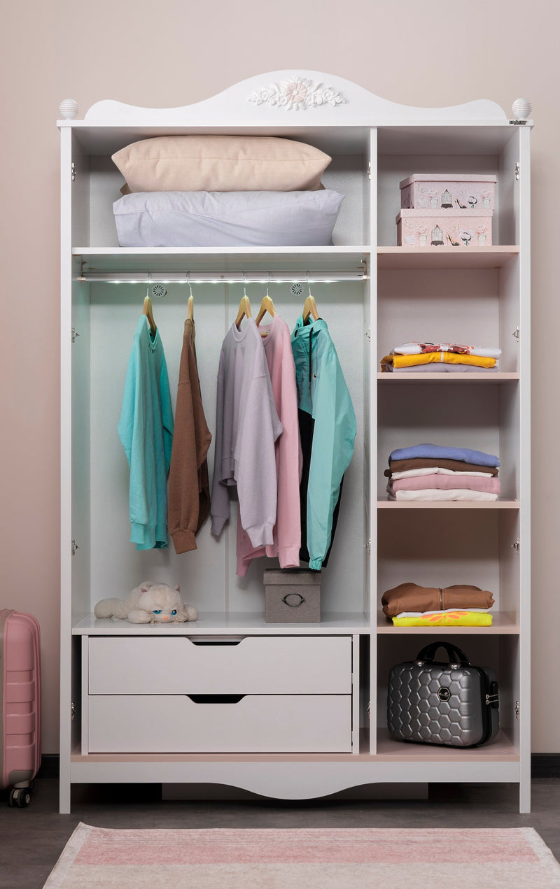Alya 3 Door Wardrobe - 145-ALY-WRD-3