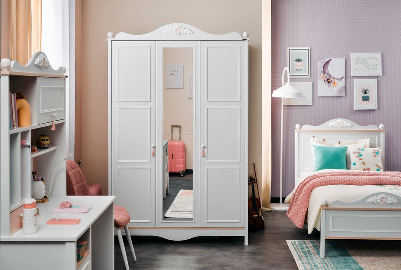 Alya 3 Door Wardrobe - 145-ALY-WRD-3
