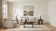 Amador 2-piece Chenille Upholstered Track Arm Sofa Set Camel - 511231-S2