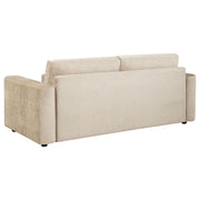 Amador 2-piece Chenille Upholstered Track Arm Sofa Set Camel - 511231-S2