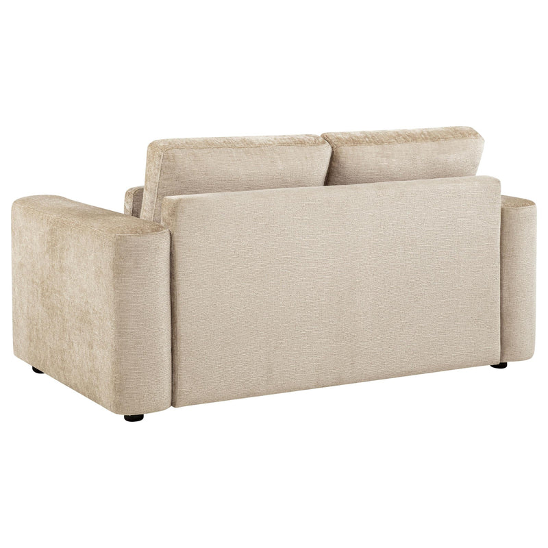 Amador 3-piece Chenille Upholstered Track Arm Sofa Set Camel - 511231-S3