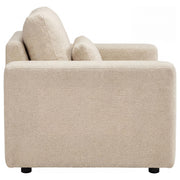 Amador Chenille Upholstered Track Arm Accent Chair Camel - 511233