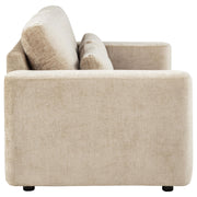 Amador Chenille Upholstered Track Arm Loveseat Camel - 511232