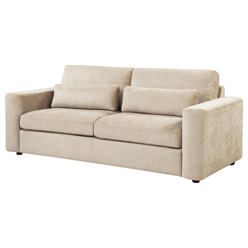Amador Chenille Upholstered Track Arm Sofa Camel - 511231