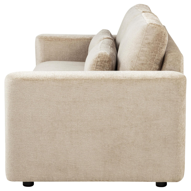 Amador Chenille Upholstered Track Arm Sofa Camel - 511231