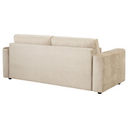 Amador Chenille Upholstered Track Arm Sofa Camel - 511231