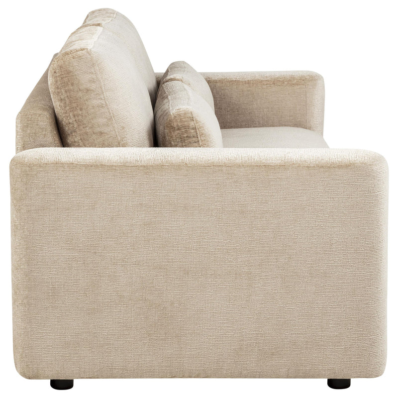 Amador Chenille Upholstered Track Arm Sofa Camel - 511231
