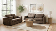 Amador Chenille Upholstered Track Arm Sofa Chocolate - 511234