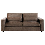 Amador Chenille Upholstered Track Arm Sofa Chocolate - 511234
