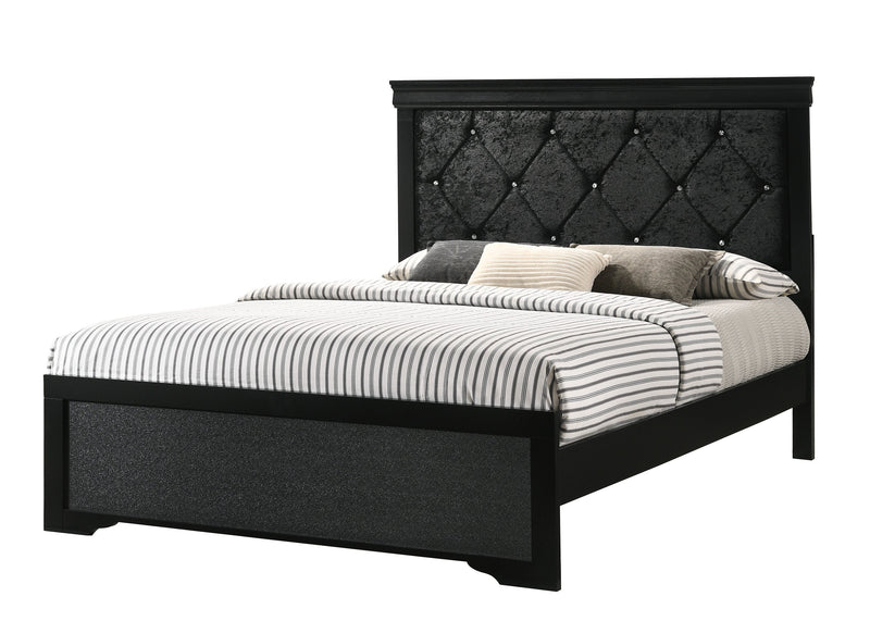 Amalia Black Panel Bedroom Set - Lara FurnitureBedroom Set