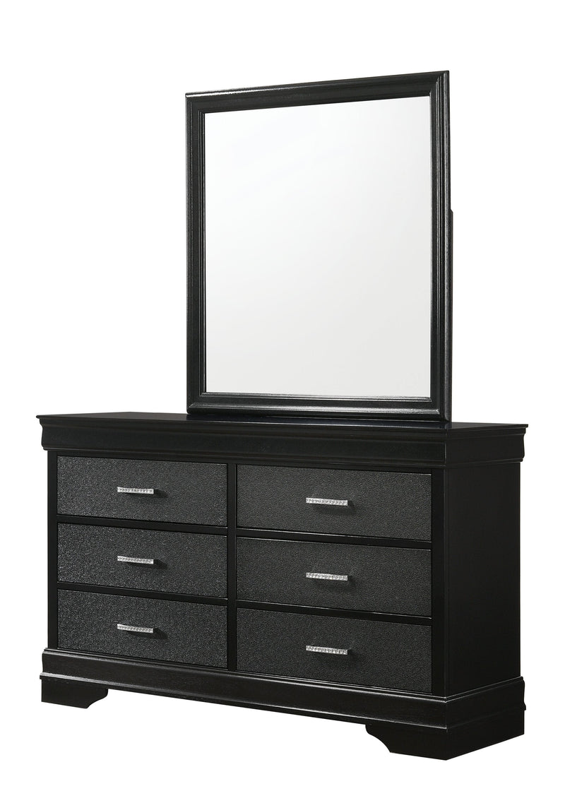 Amalia Black Panel Bedroom Set - Lara FurnitureBedroom Set