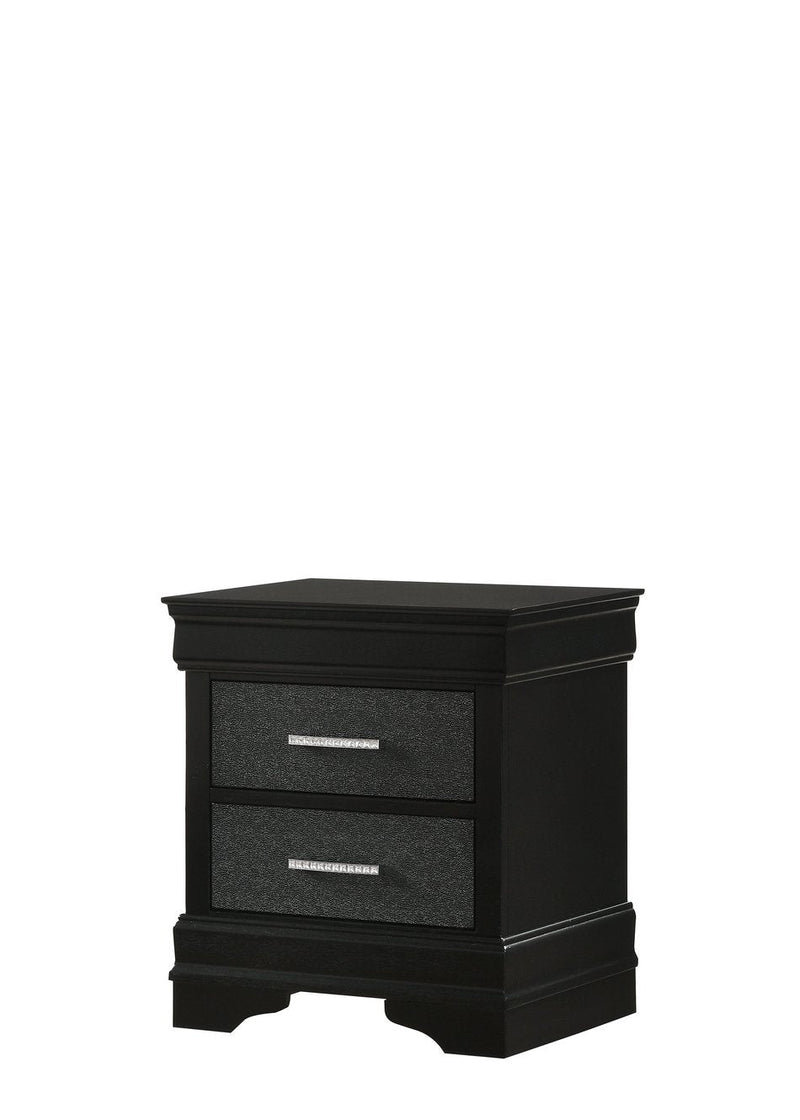 Amalia Black Panel Youth Bedroom Set - Lara FurnitureYouth Bedroom Set