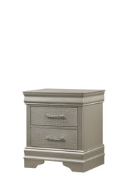 Amalia Champagne Silver Panel Youth Bedroom Set - Lara FurnitureYouth Bedroom Set