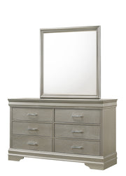 Amalia Champagne Silver Panel Youth Bedroom Set - Lara FurnitureYouth Bedroom Set