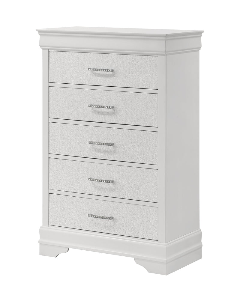 Amalia White Panel Youth Bedroom Set - Lara FurnitureYouth Bedroom Set