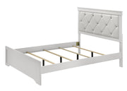 Amalia White Queen Panel Bed - Lara FurnitureQueen Bed