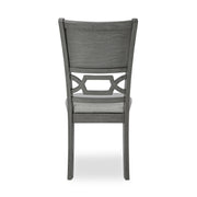 Amara - 6PC Gray Dining Set. Dining Table, 4 Chairs & Bench 6PC/CTN - D332-6PC-Set
