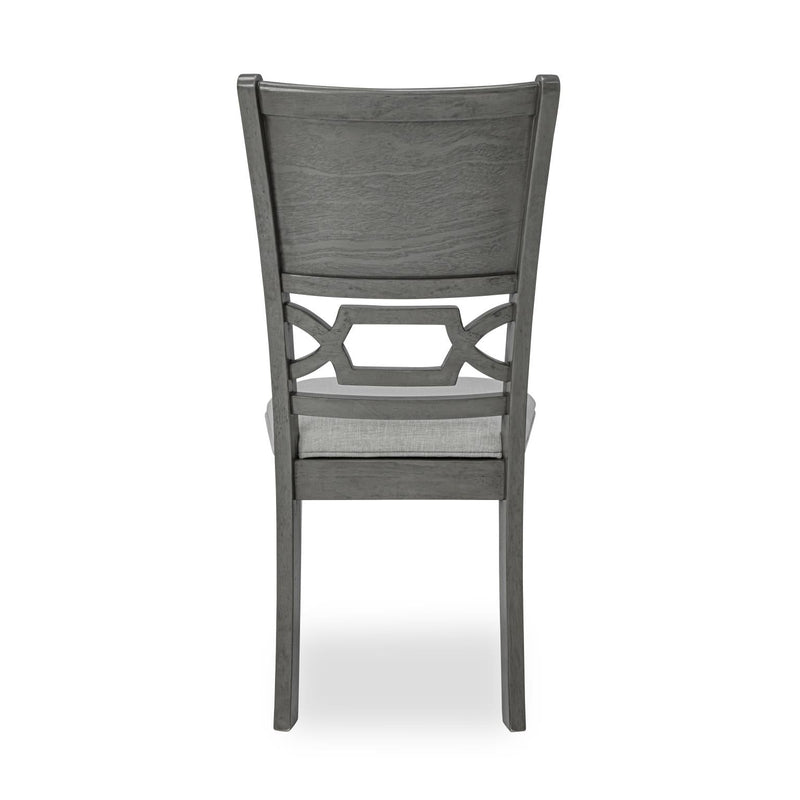 Amara - 6PC Gray Dining Set. Dining Table, 4 Chairs & Bench 6PC/CTN - D332-6PC-Set