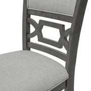 Amara - 6PC Gray Dining Set. Dining Table, 4 Chairs & Bench 6PC/CTN - D332-6PC-Set