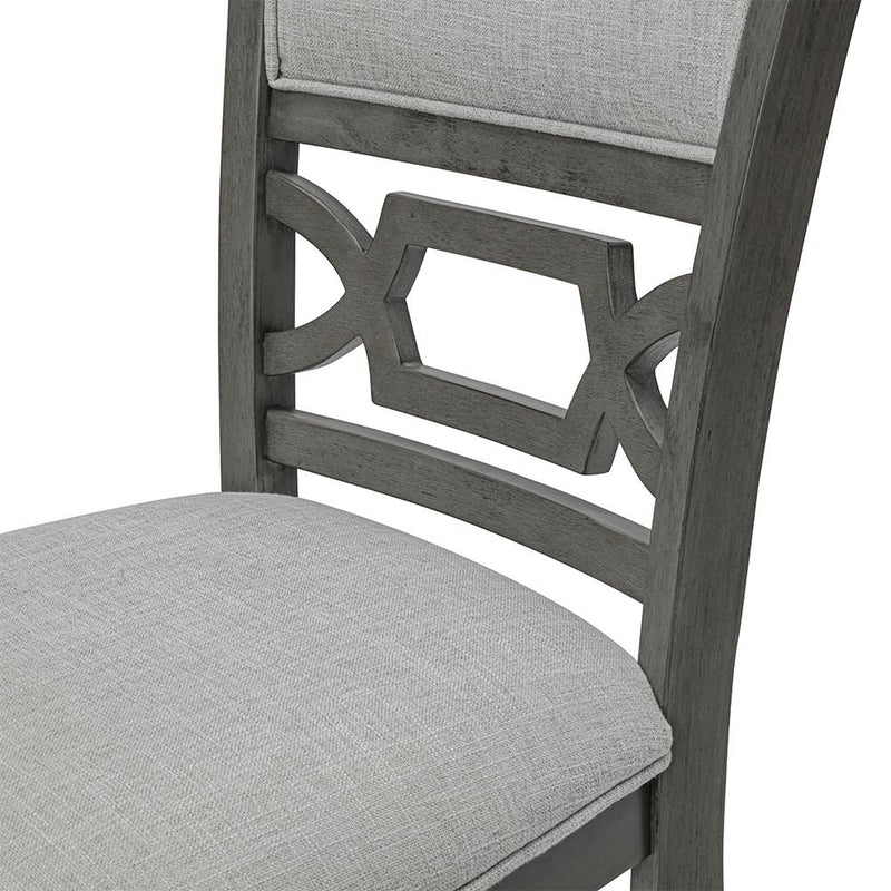 Amara - 6PC Gray Dining Set. Dining Table, 4 Chairs & Bench 6PC/CTN - D332-6PC-Set