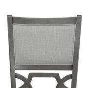 Amara - 6PC Gray Dining Set. Dining Table, 4 Chairs & Bench 6PC/CTN - D332-6PC-Set
