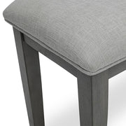 Amara - 6PC Gray Dining Set. Dining Table, 4 Chairs & Bench 6PC/CTN - D332-6PC-Set