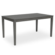 Amara - 6PC Gray Dining Set. Dining Table, 4 Chairs & Bench 6PC/CTN - D332-6PC-Set