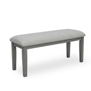 Amara - 6PC Gray Dining Set. Dining Table, 4 Chairs & Bench 6PC/CTN - D332-6PC-Set