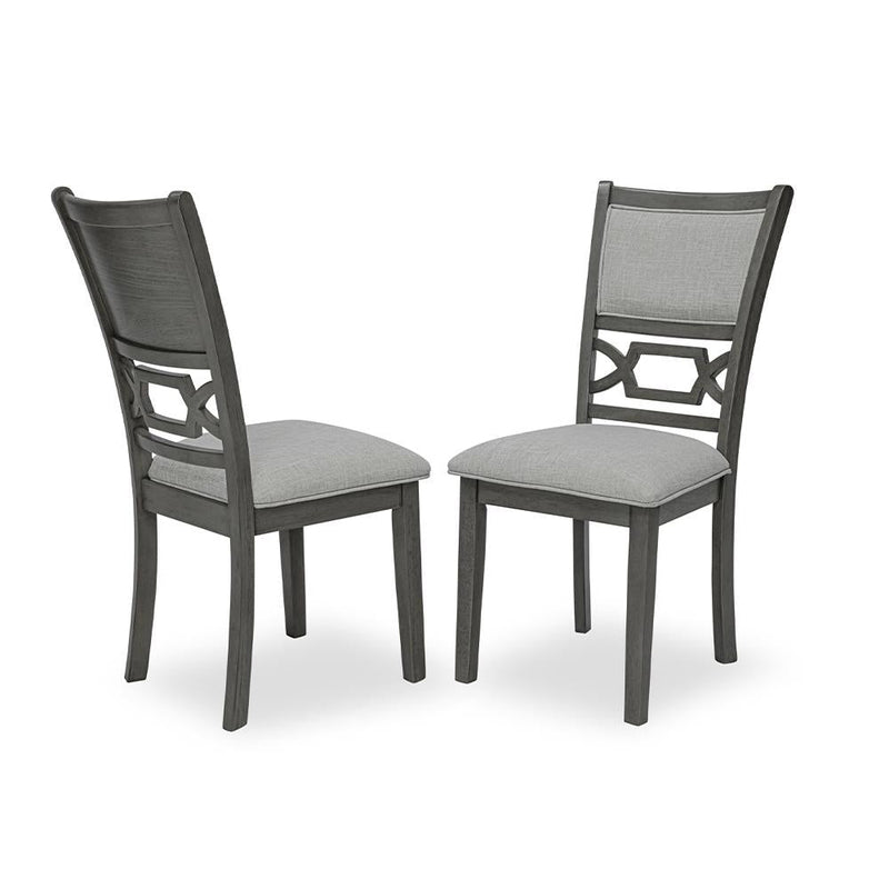 Amara - 6PC Gray Dining Set. Dining Table, 4 Chairs & Bench 6PC/CTN - D332-6PC-Set