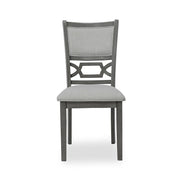 Amara - 6PC Gray Dining Set. Dining Table, 4 Chairs & Bench 6PC/CTN - D332-6PC-Set
