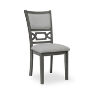 Amara - 6PC Gray Dining Set. Dining Table, 4 Chairs & Bench 6PC/CTN - D332-6PC-Set