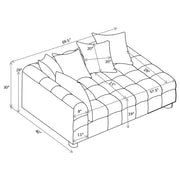 Amara Upholstered LAF Loveseat - 551914LAF