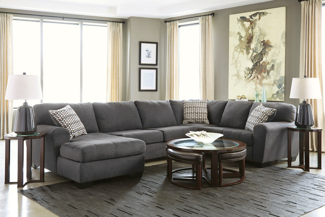 Ambee Slate 3 - Piece LAF Chaise Sectional - Gate FurnitureSectional